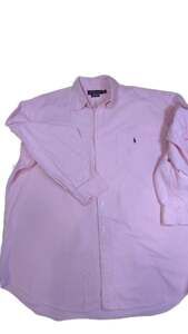 Ralph Lauren Big Shirt XL Pink Long Sleeve Button Down
